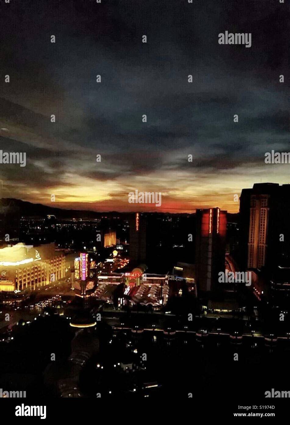 Las Vegas au lever du soleil Banque D'Images