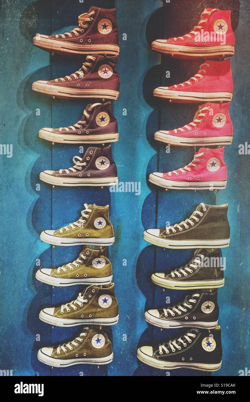 Chaussures Converse All Star Banque D'Images