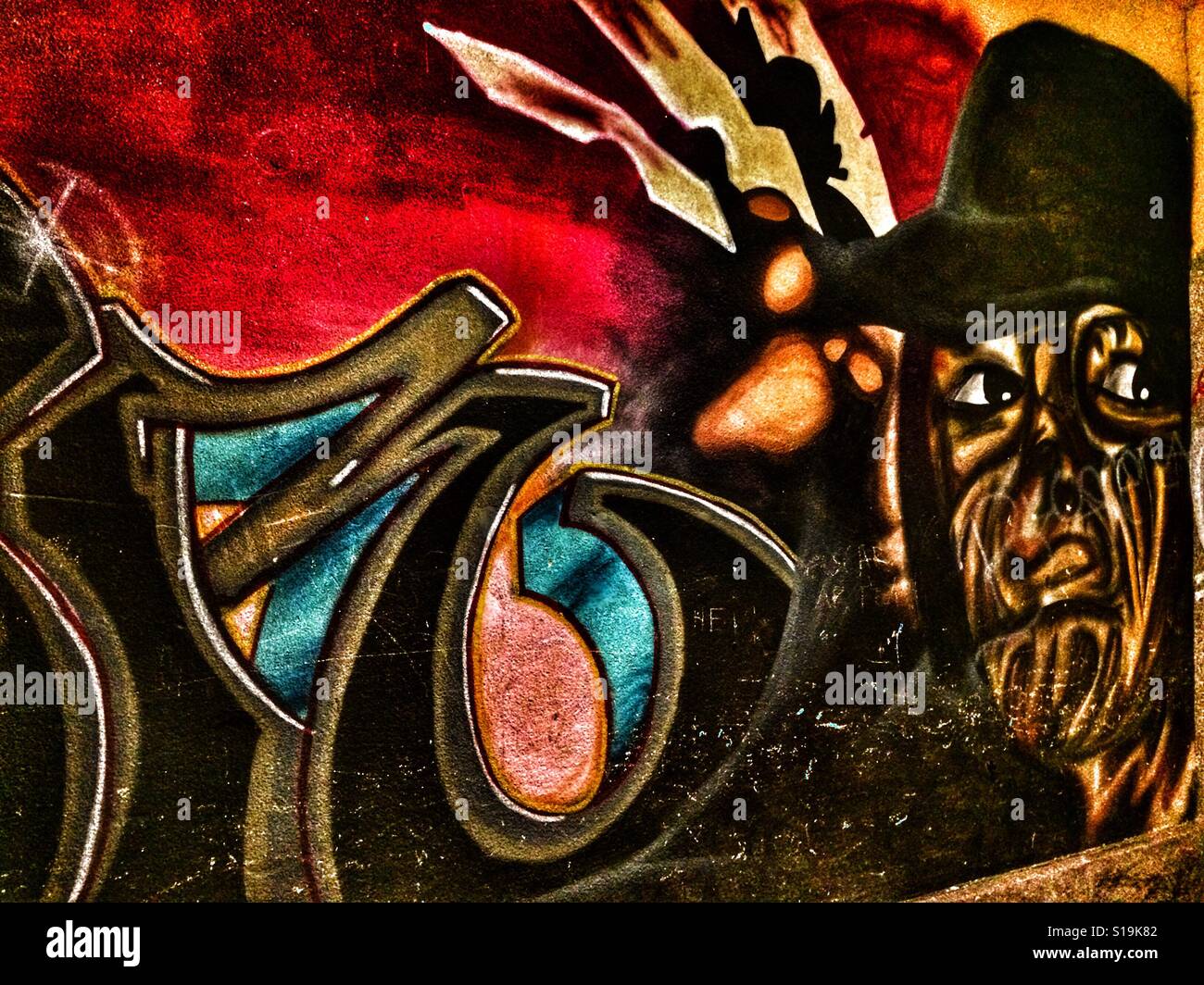 Graffiti à Mora, Suède. Banque D'Images