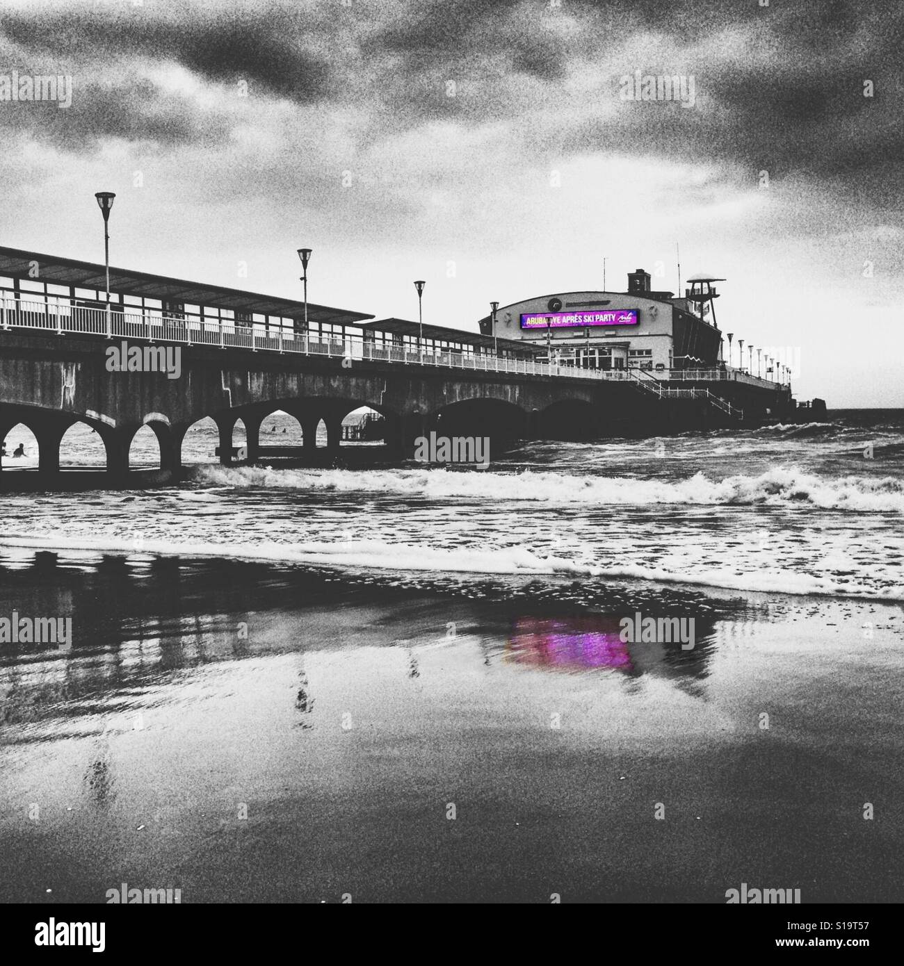 La jetée de Bournemouth - Image de stock capturée avec un smartphone