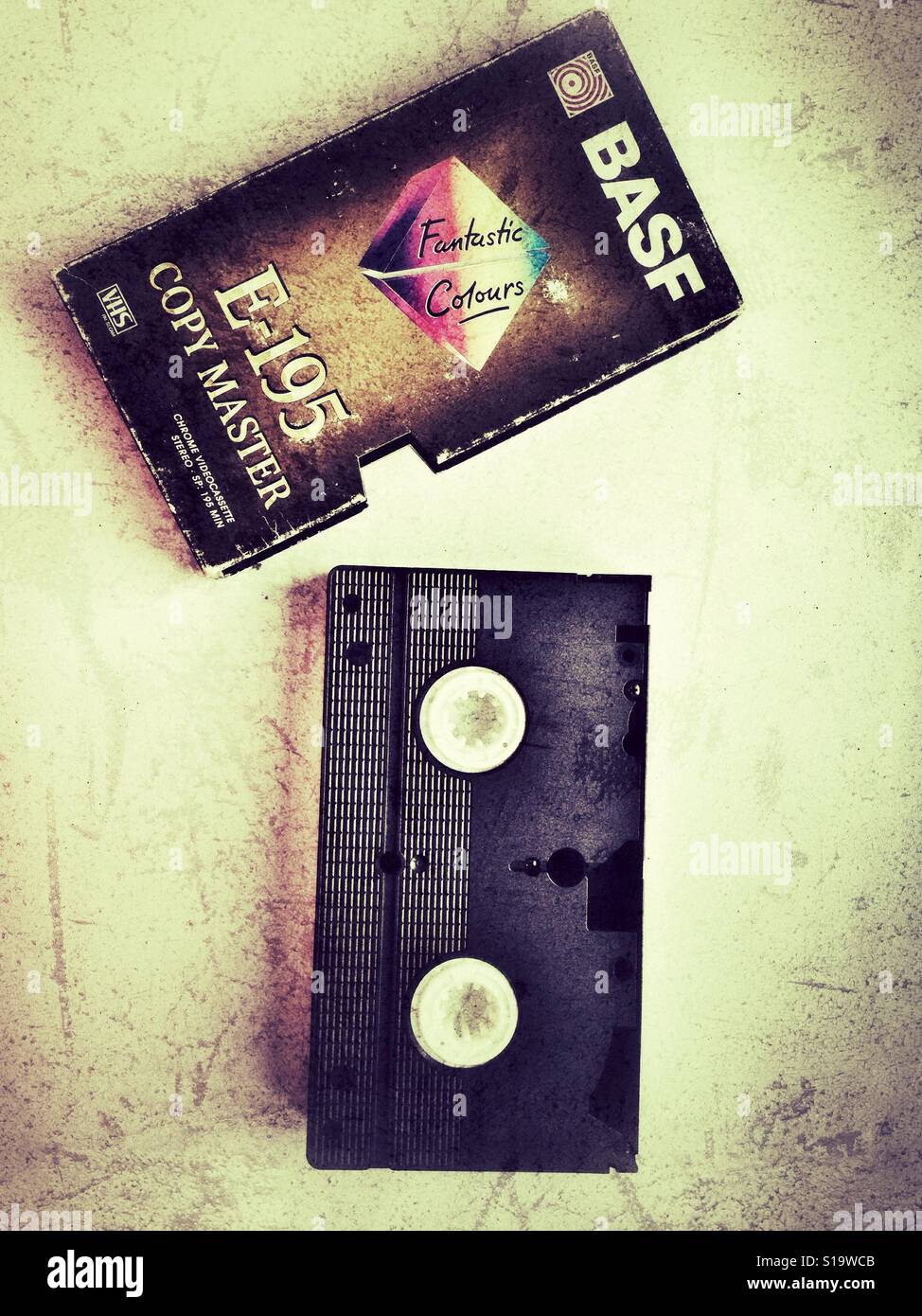 Cassette VHS, esprit vintage Banque D'Images