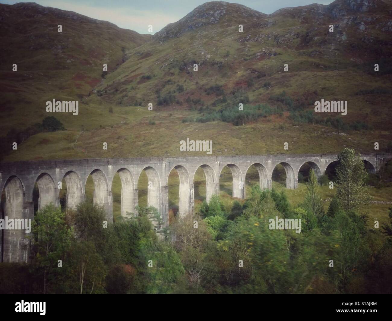 Viaduc de Glenfinnan, Highlands écossais. Banque D'Images