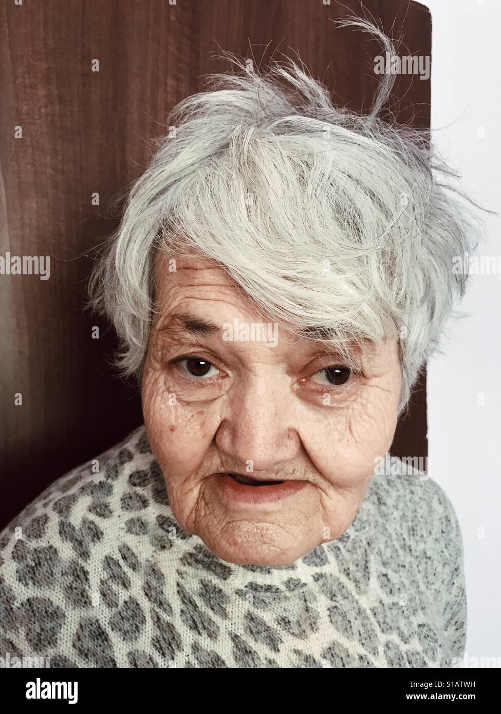 Senior woman portrait Banque D'Images Senior woman portrait Banque D'Images