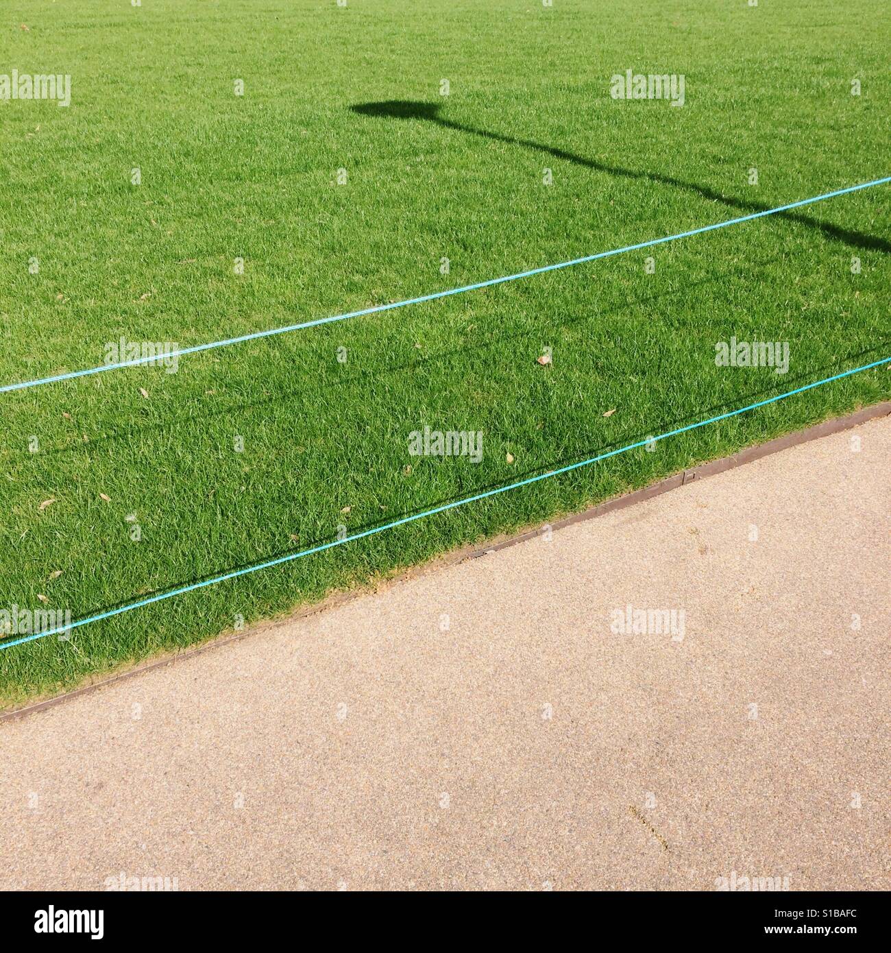 Restez à l'écart l'herbe Banque D'Images