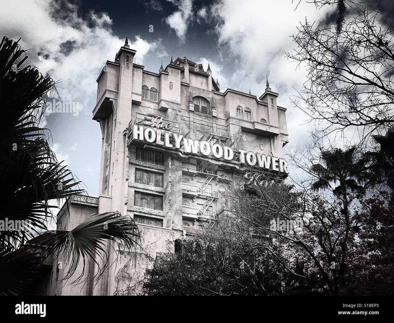Tour de la terreur monter rapidement à Hollywood studios à Orlando, Floride Banque D'Images