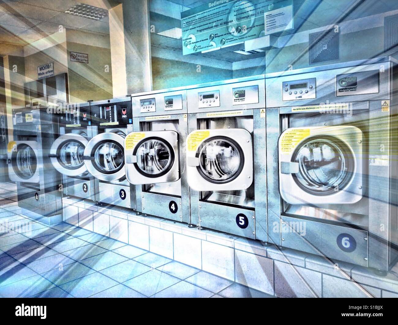 Laver, nettoyer et garder son calme... ! - Image de stock capturée avec un smartphone