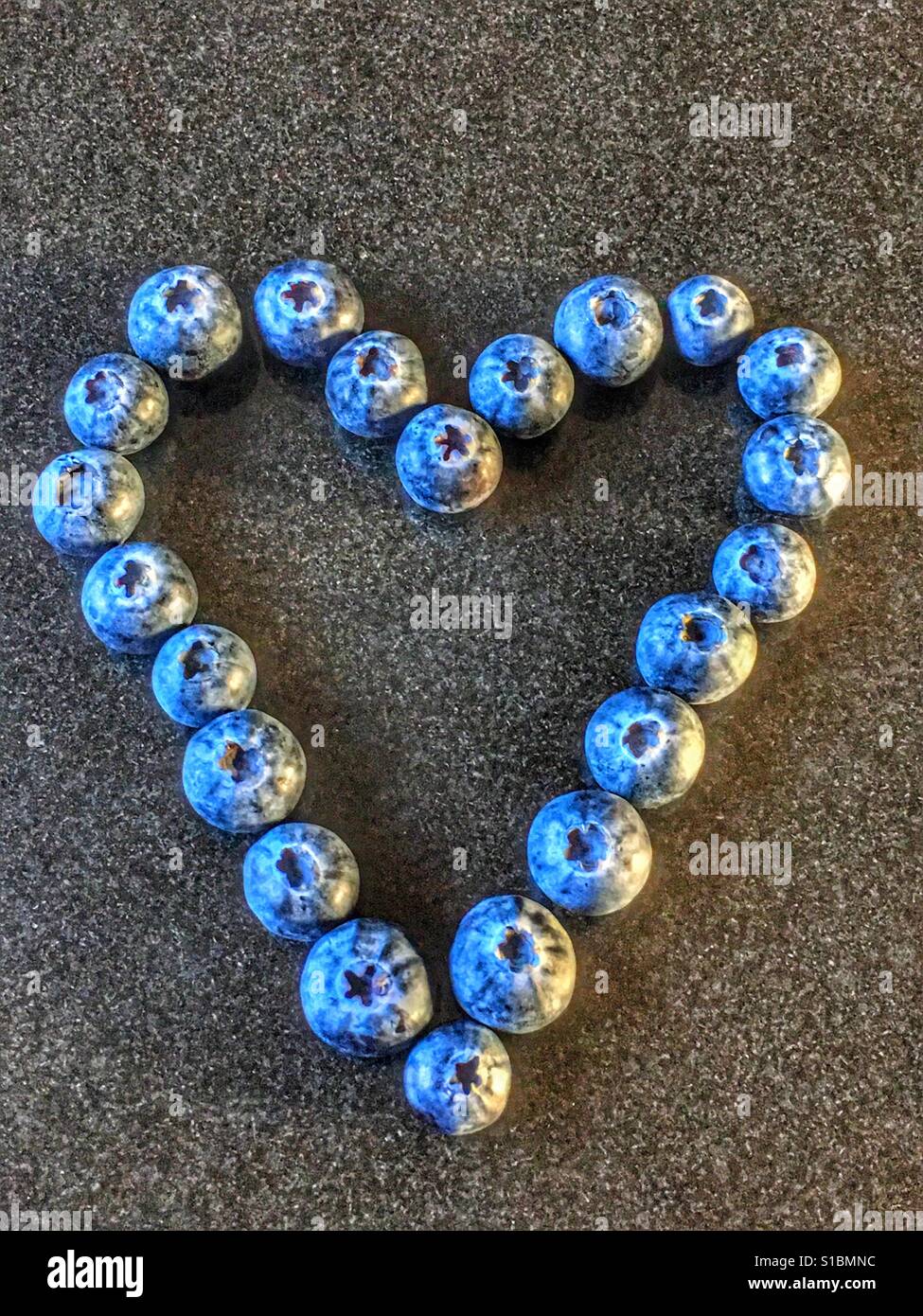 Coeur de bleuet - Image de stock capturée avec un smartphone