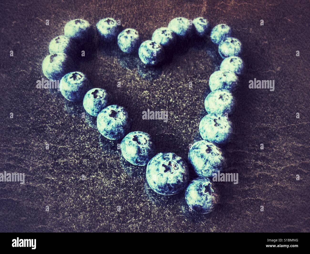 Coeur de bleuet - Image de stock capturée avec un smartphone