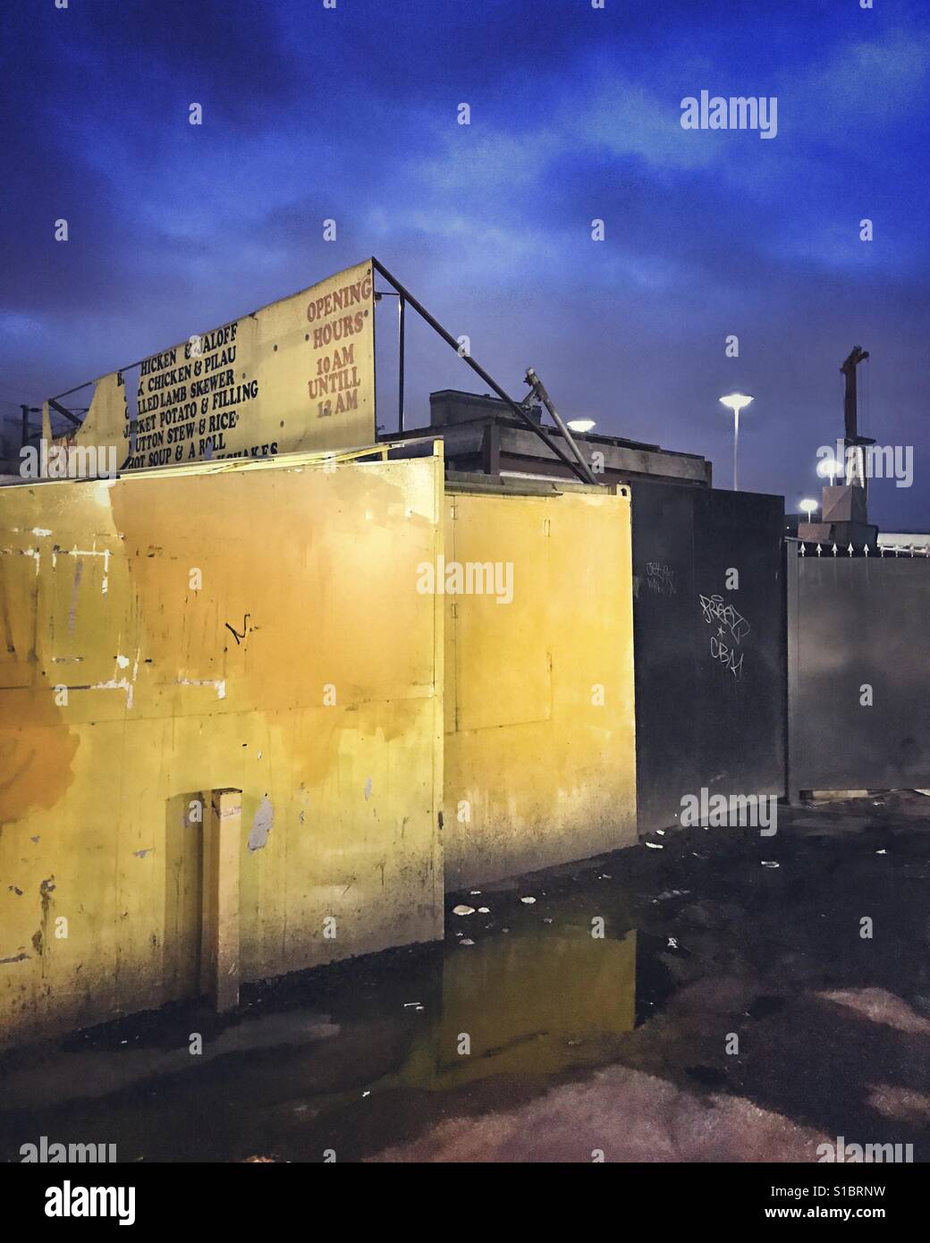Un stand à Finsbury Park, Londres - Image de stock capturée avec un smartphone