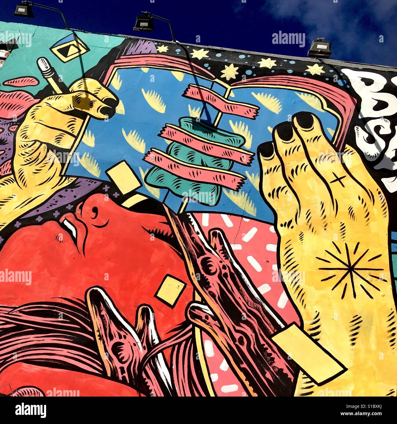 Wynwood murale - Image de stock capturée avec un smartphone