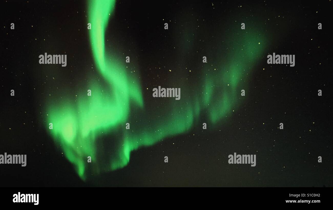Aurora boreal près de Yellowknife, 610, Canada Banque D'Images