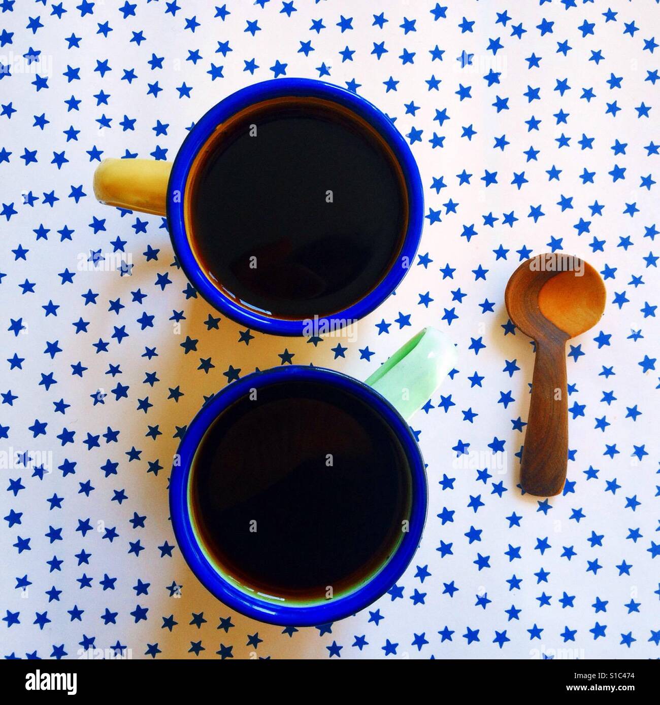 Café pour deux - Image de stock capturée avec un smartphone