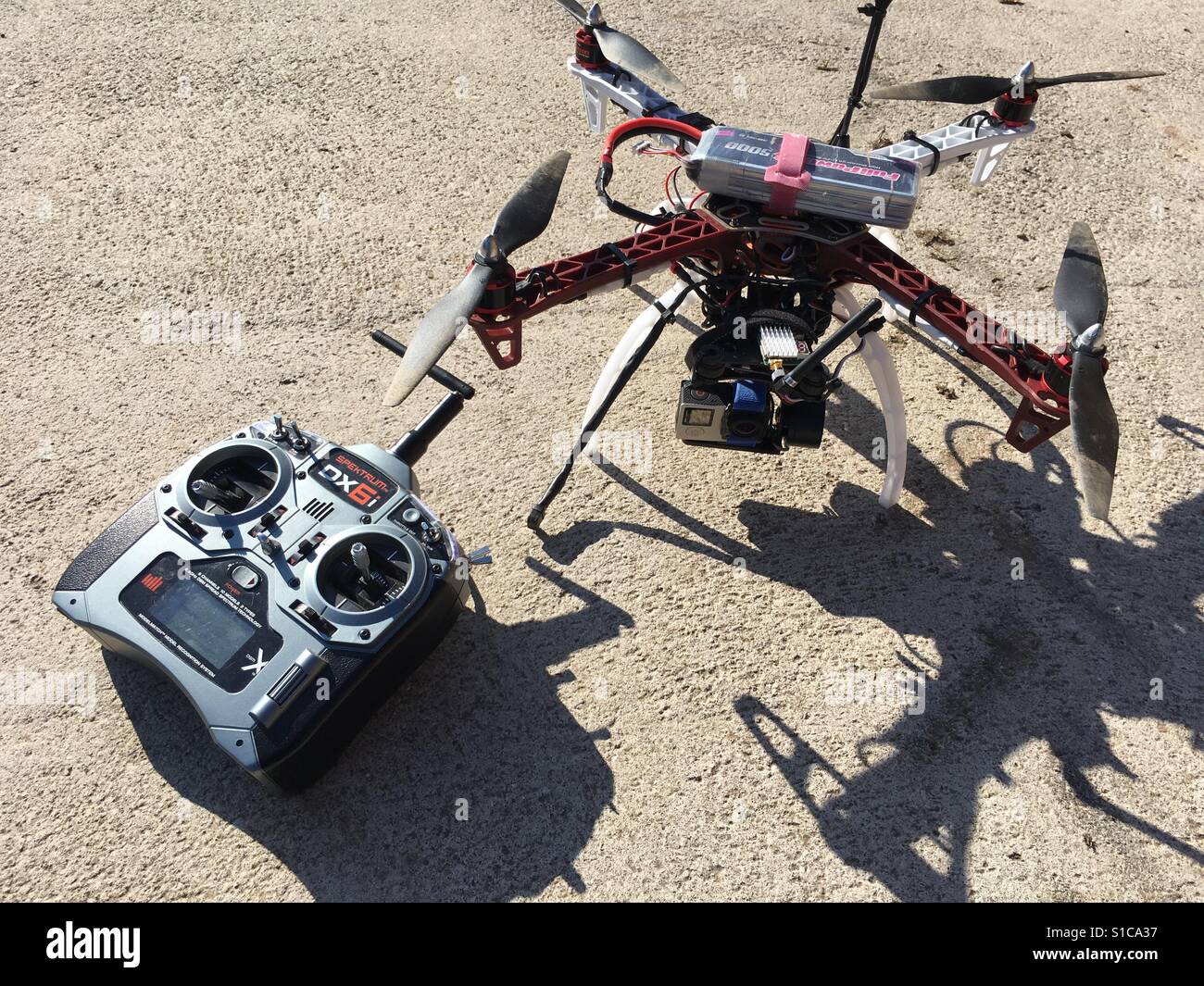 Drone quadricoptère Banque D'Images