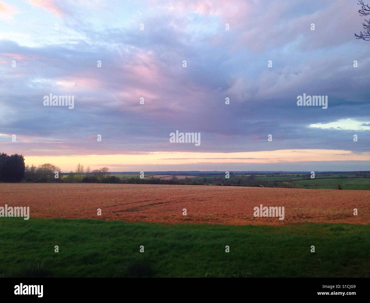 Terres agricoles en anglais Banque D'Images