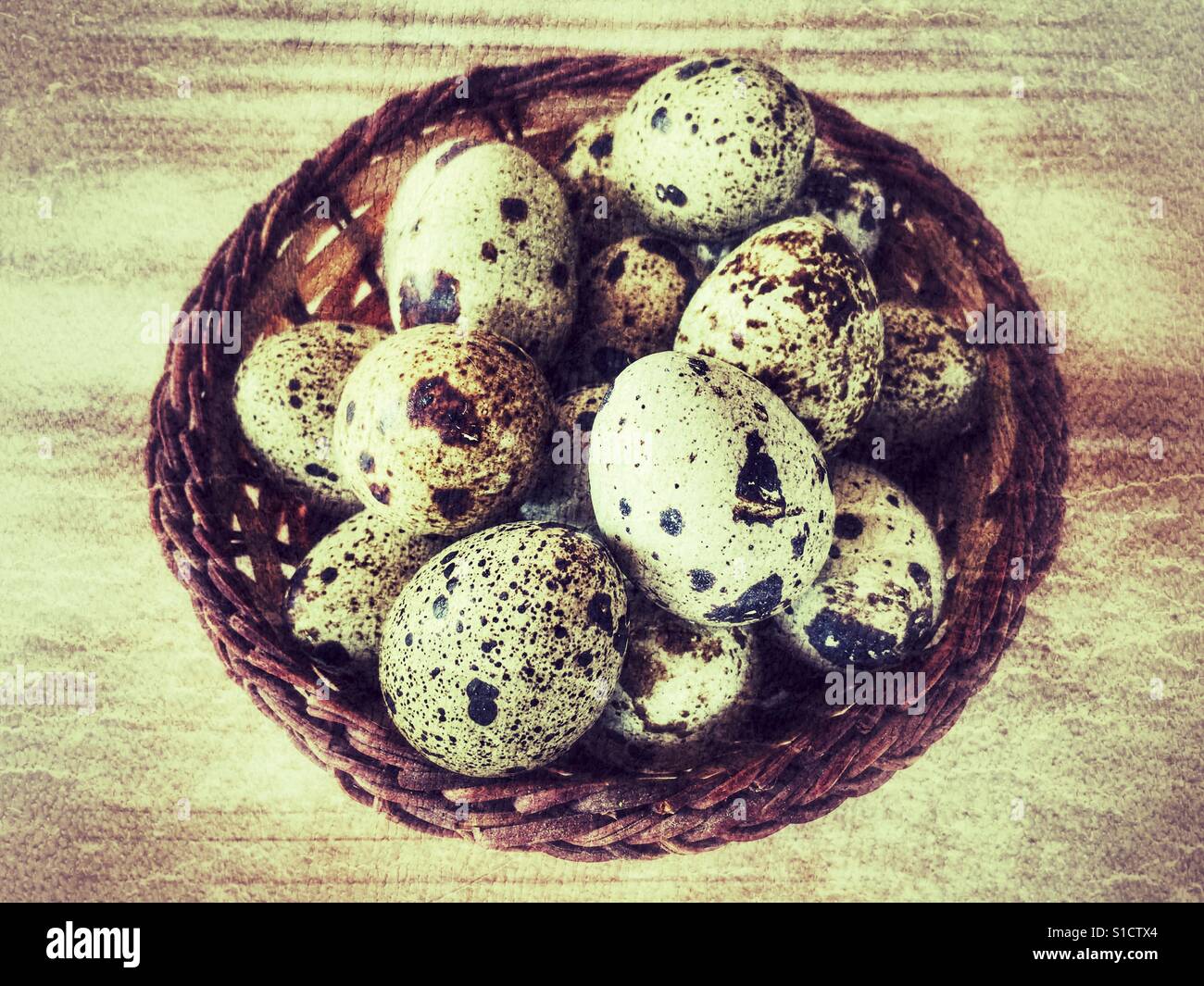 Oeufs de caille - Image de stock capturée avec un smartphone