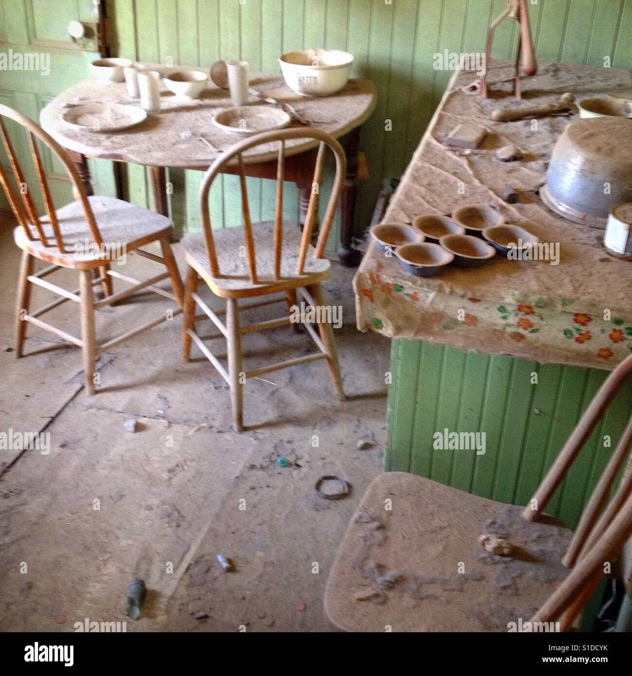 Bodie State Historical Park près de lac Mono en Californie. - Image de stock capturée avec un smartphone