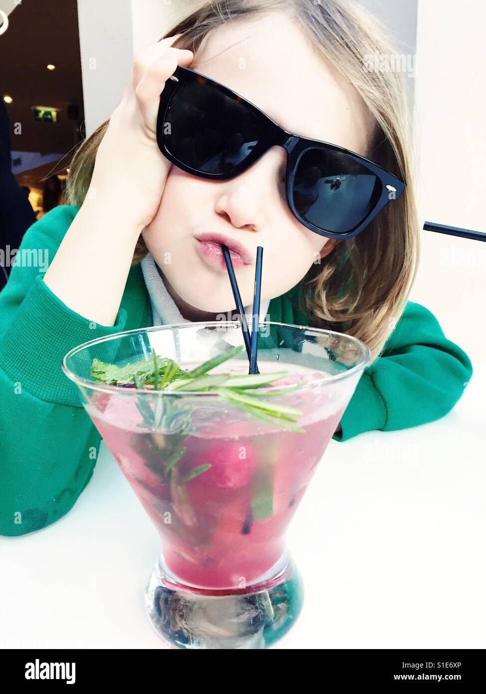 Cool girl être grandi Banque D'Images