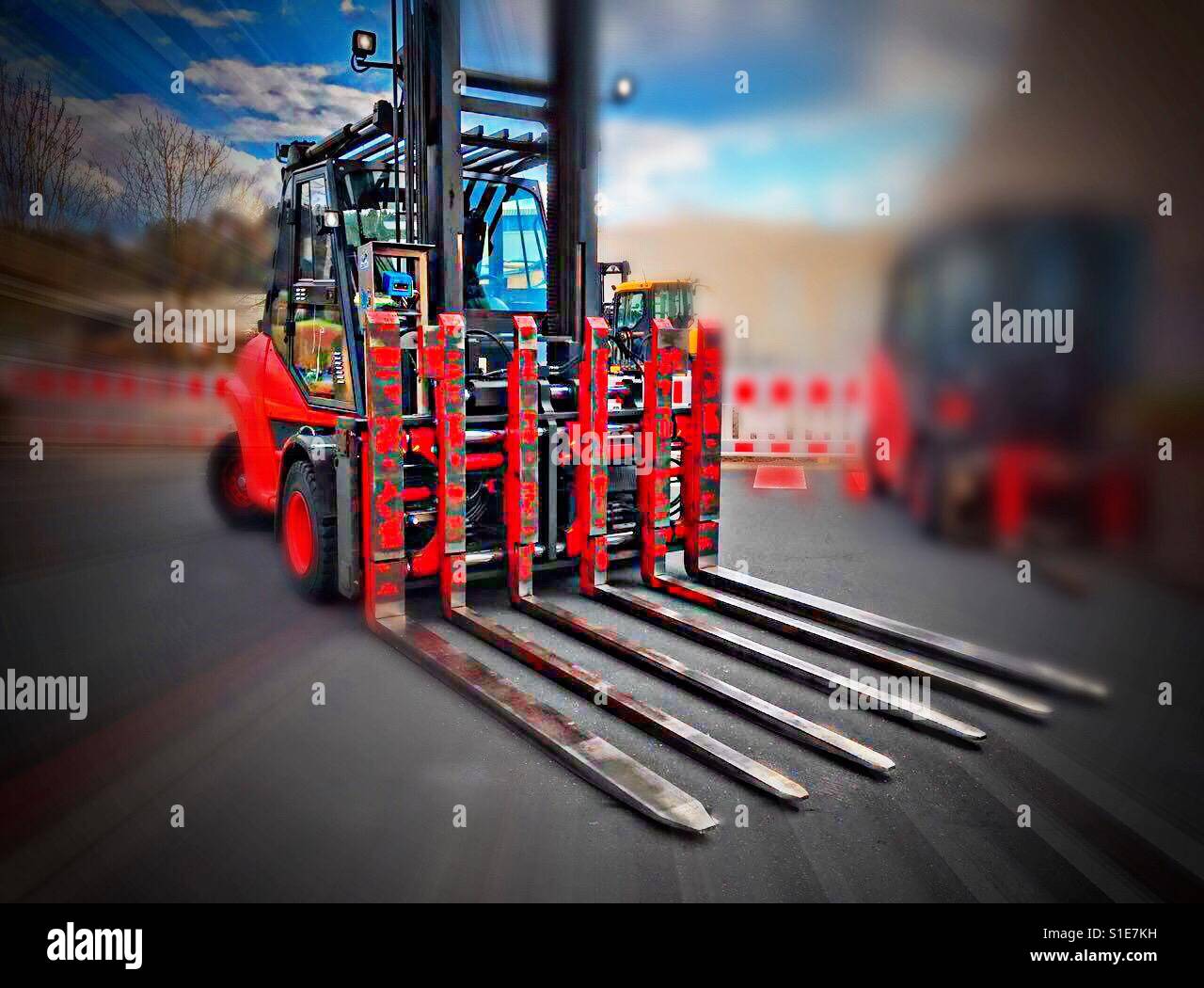 Machine de travail dur ! - Image de stock capturée avec un smartphone