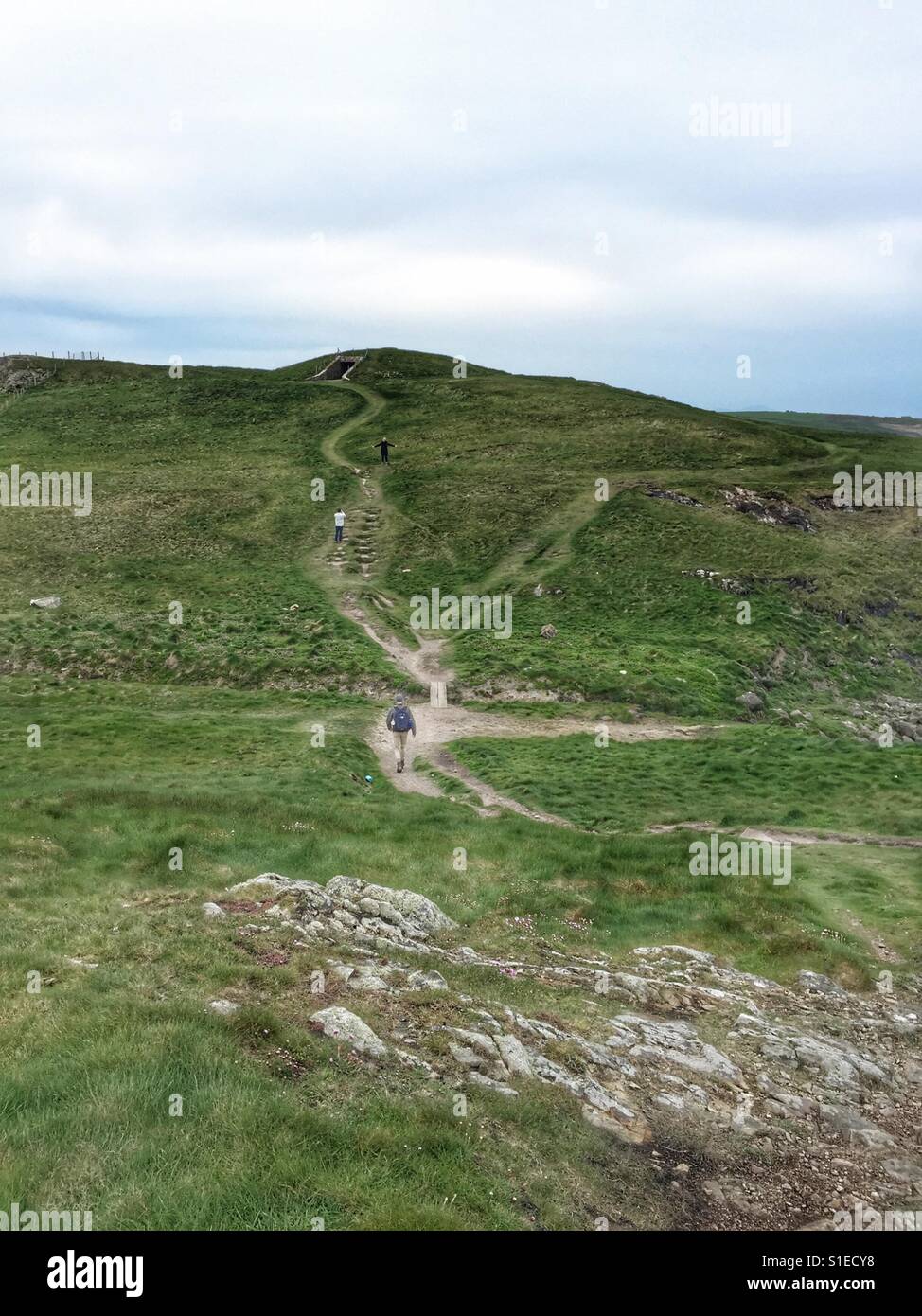 Chambre funéraire sur la côte sud ouest de l''Anglesey Banque D'Images