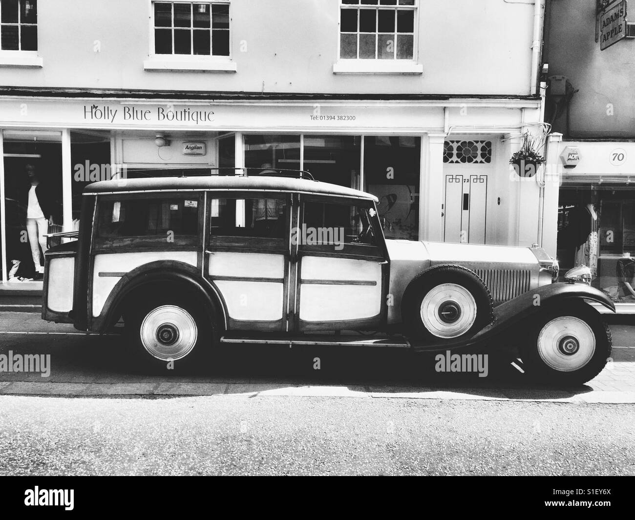 Benz car Vintage UK Suffolk Woodbridge Banque D'Images