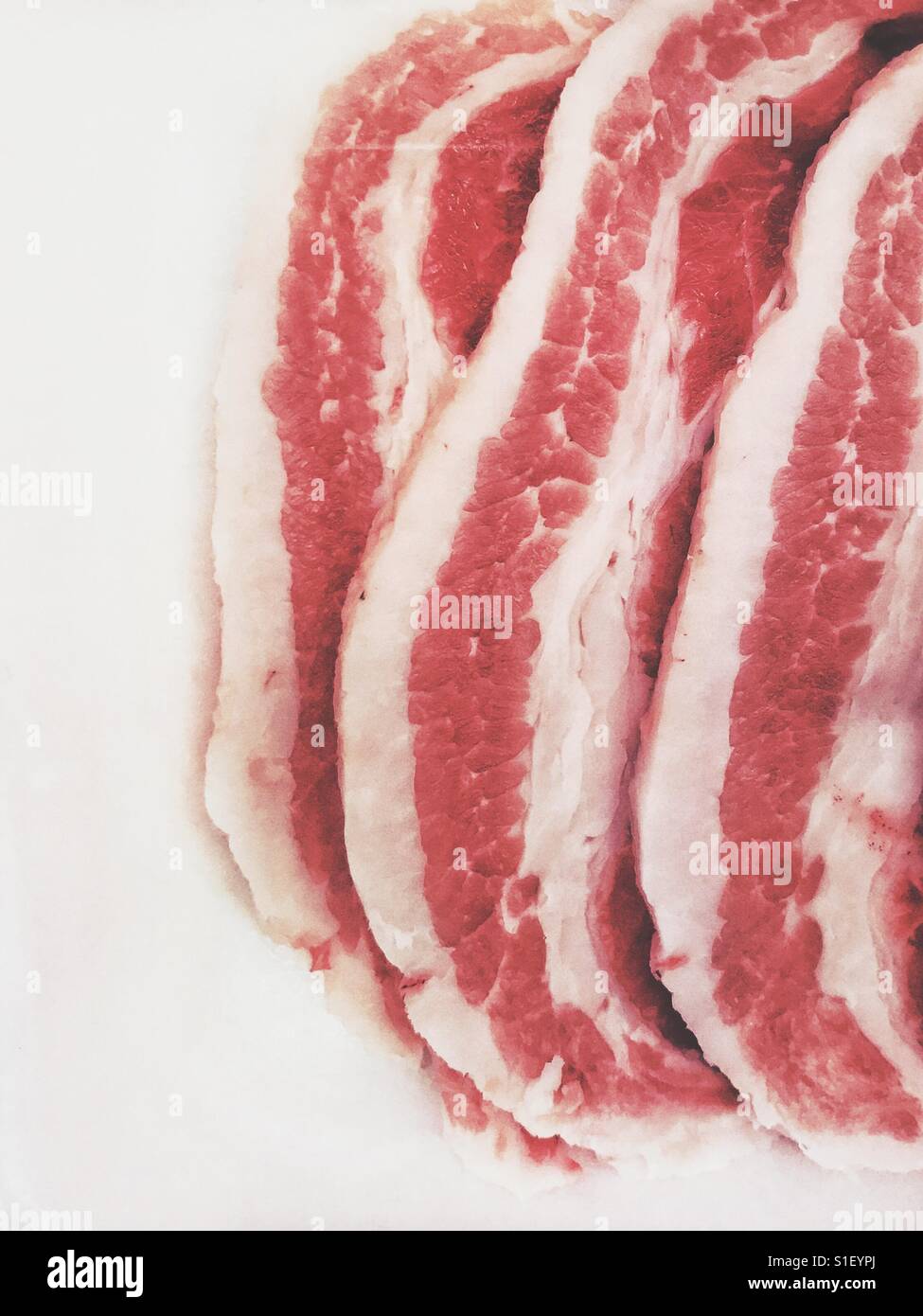 Lard de porc cru - Image de stock capturée avec un smartphone