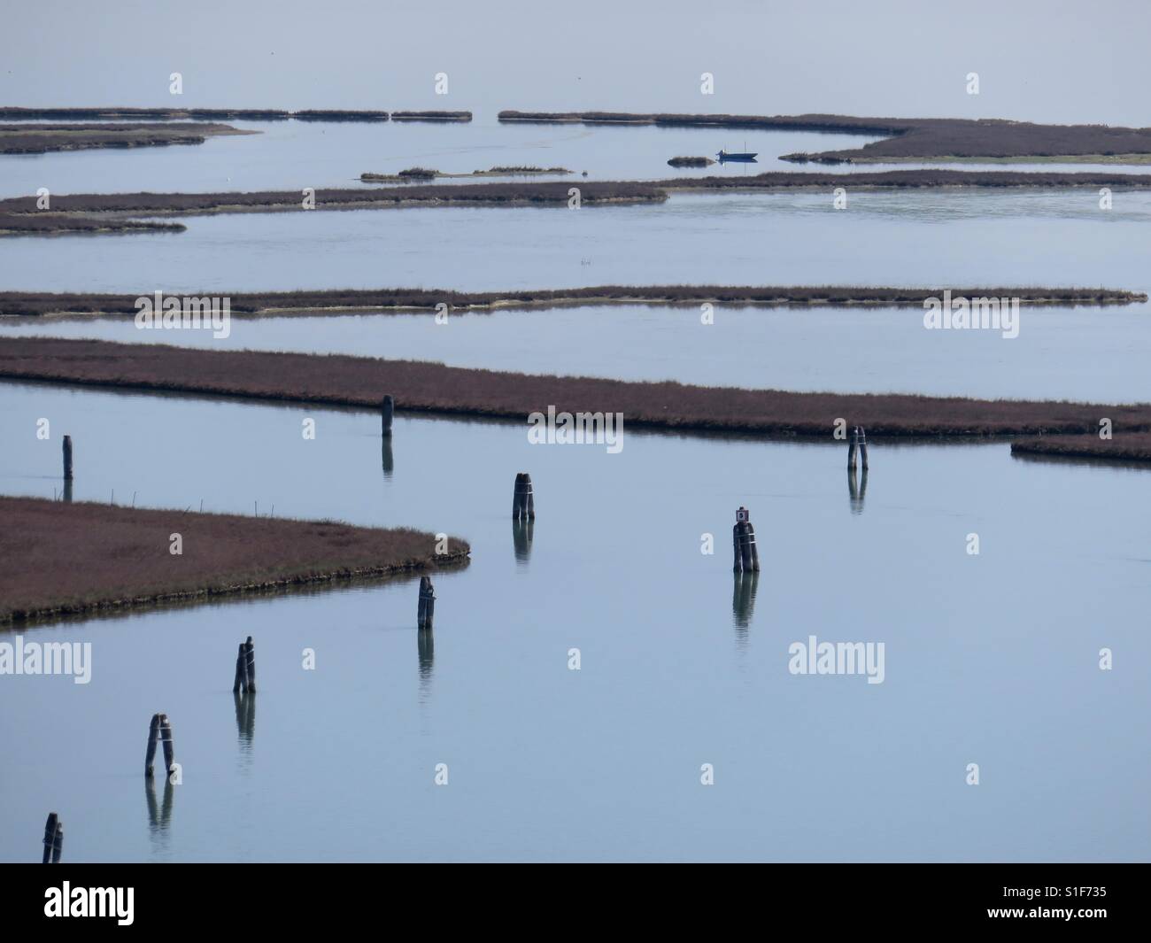 Lagune de Venise près de Torcello Banque D'Images