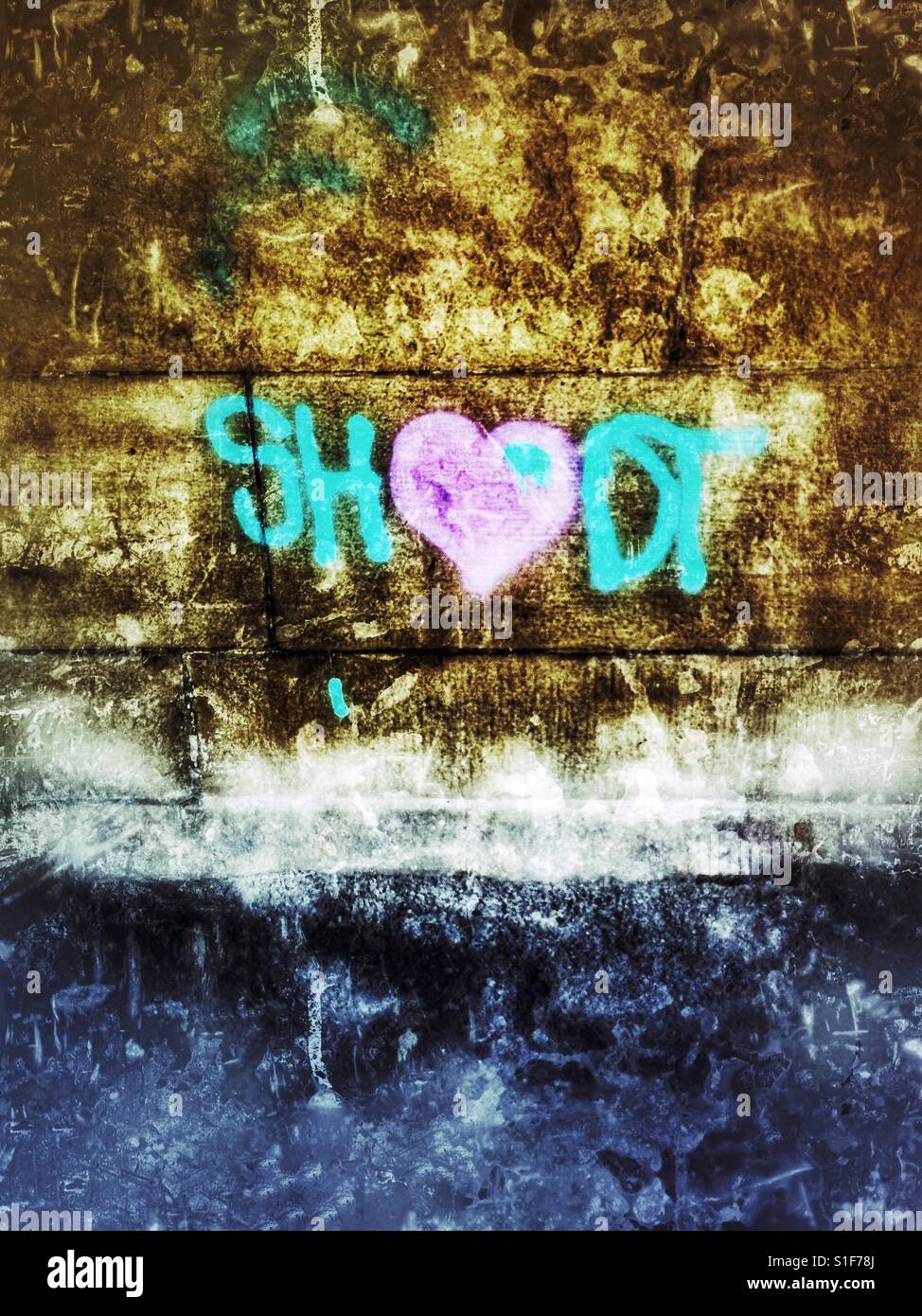 Graffiti de shoot - Image de stock capturée avec un smartphone Graffiti de shoot - Image de stock capturée avec un smartphone