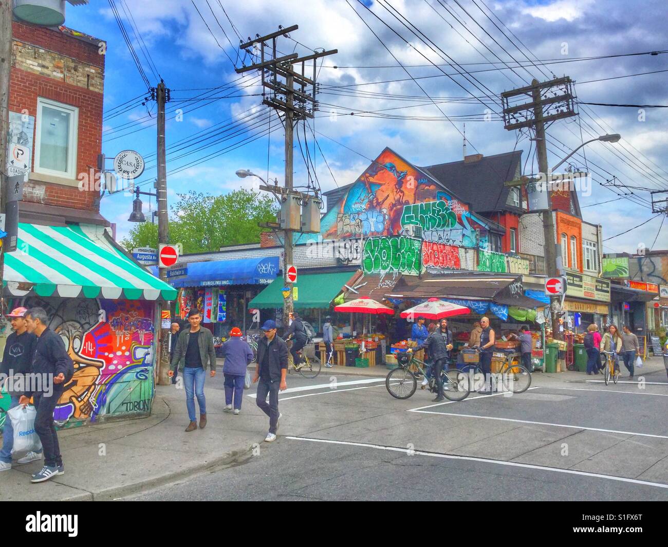 Kensington Market, Toronto, Canada. Banque D'Images