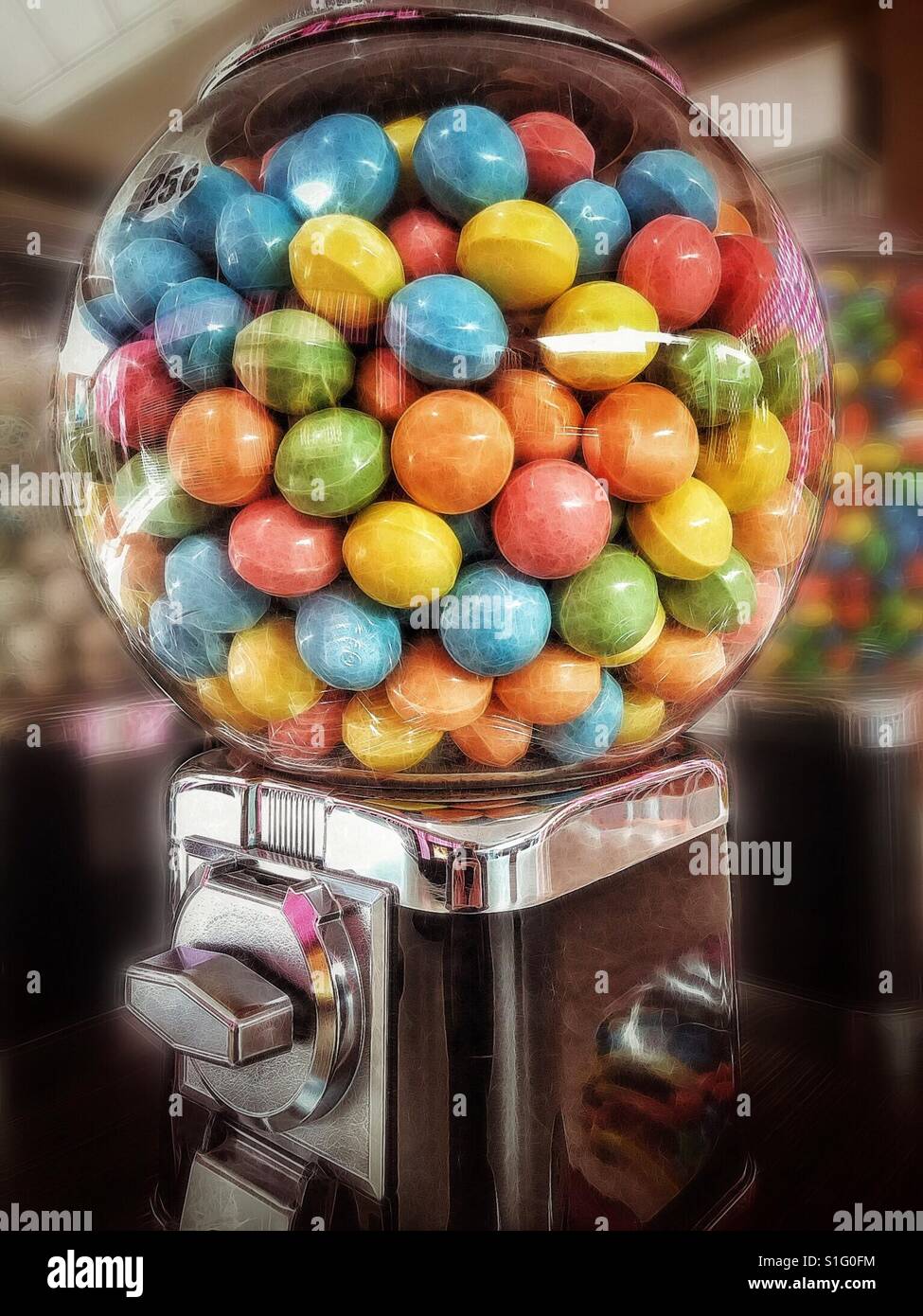 Ball Machine Gum Banque D'Images