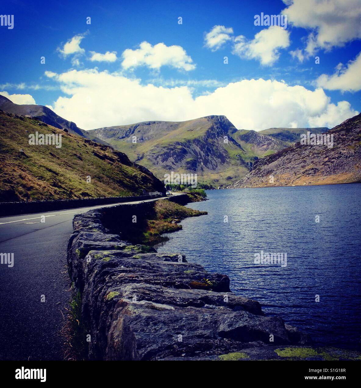 Llyn Ogwen, Galles, Royaume-Uni Banque D'Images