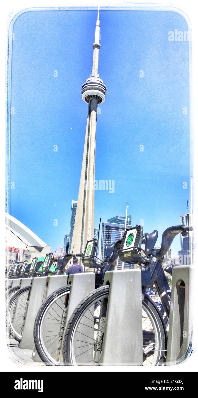 Toronto Tour en vélo. - Image de stock capturée avec un smartphone