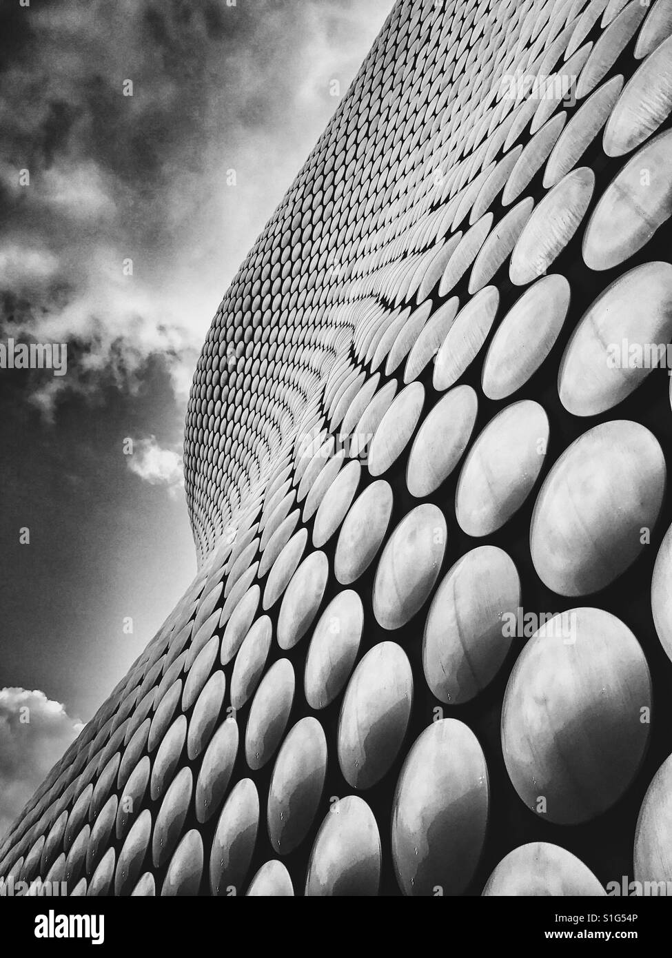 Le bâtiment Selfridges, Birmingham - Image de stock capturée avec un smartphone