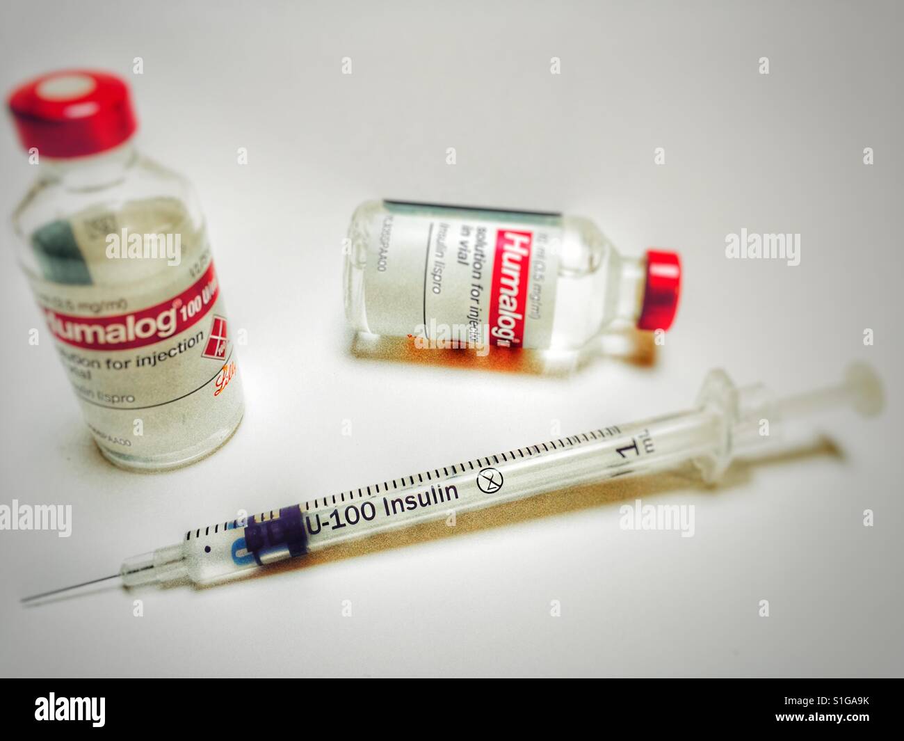 U 100 Insulin Syringe Banque D Image Et Photos Alamy
