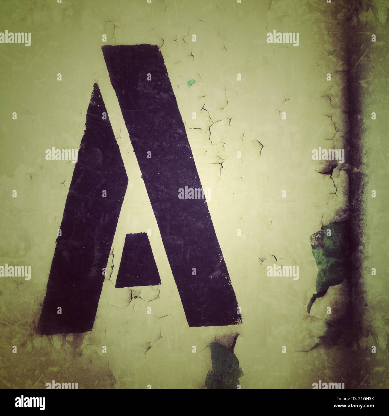 Lettre d'un pochoir Banque D'Images