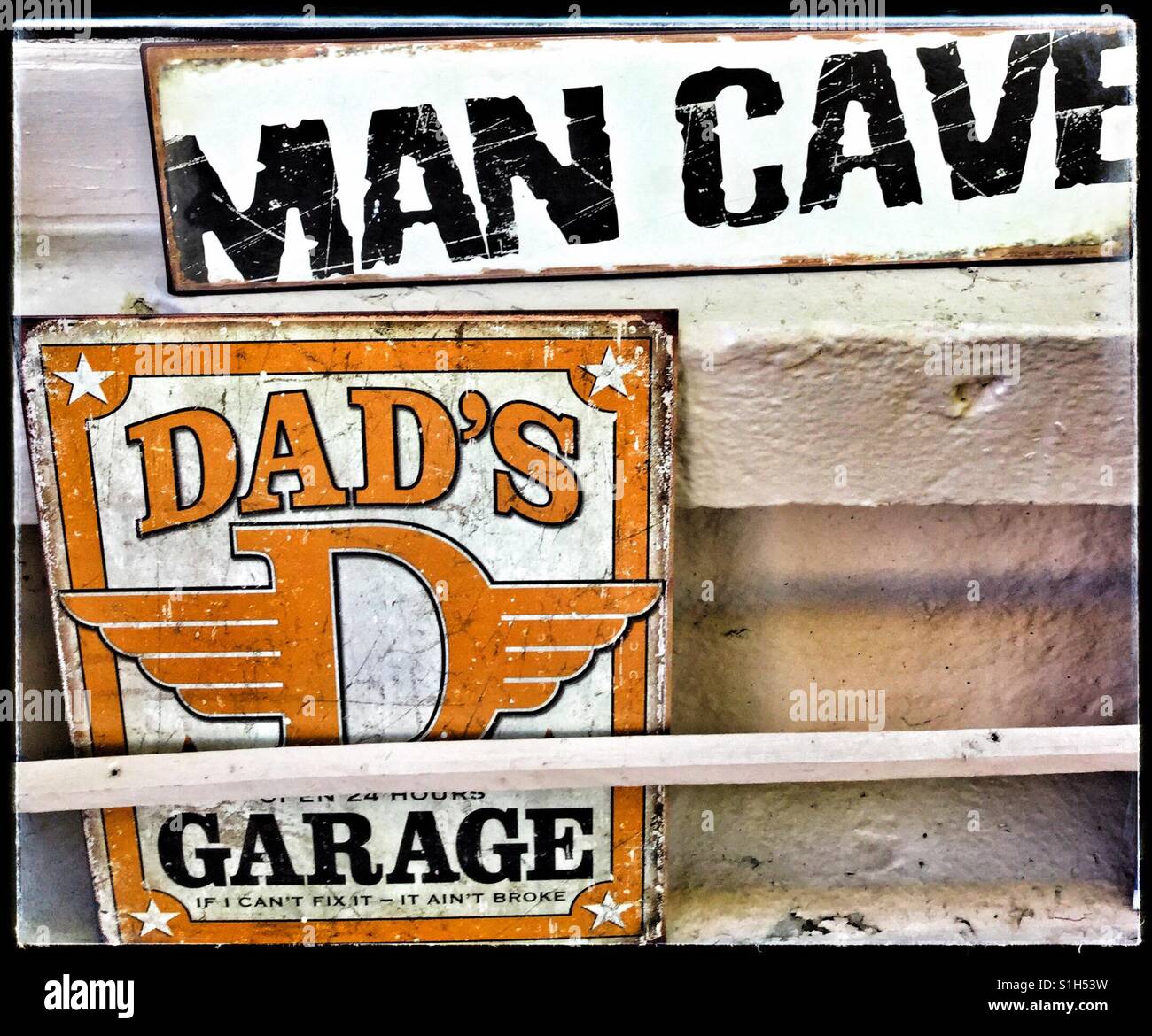 Signes de vintage. Banque D'Images