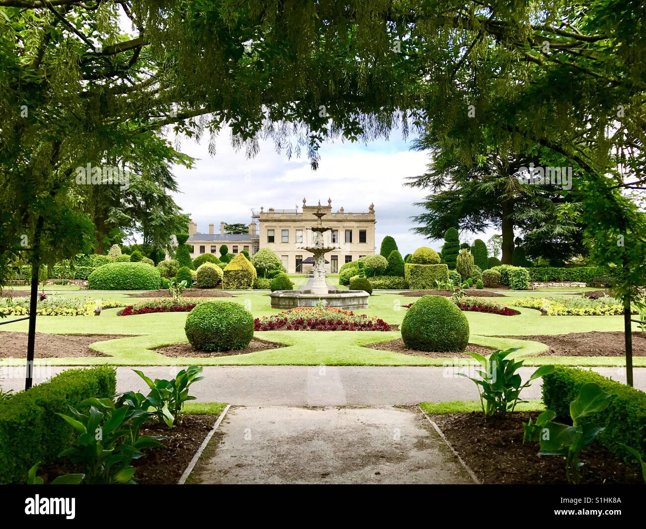 Brodsworth Hall, Doncaster, dans le Yorkshire, UK - Image de stock capturée avec un smartphone