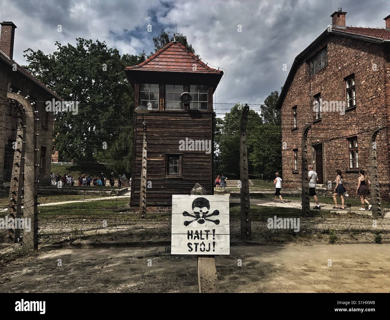 Auschwitz Oswiecim en Pologne Banque D'Images