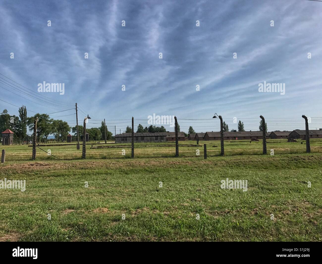 Camp d'extermination de Birkenau Auschwitz Oswiecim en Pologne Banque D'Images