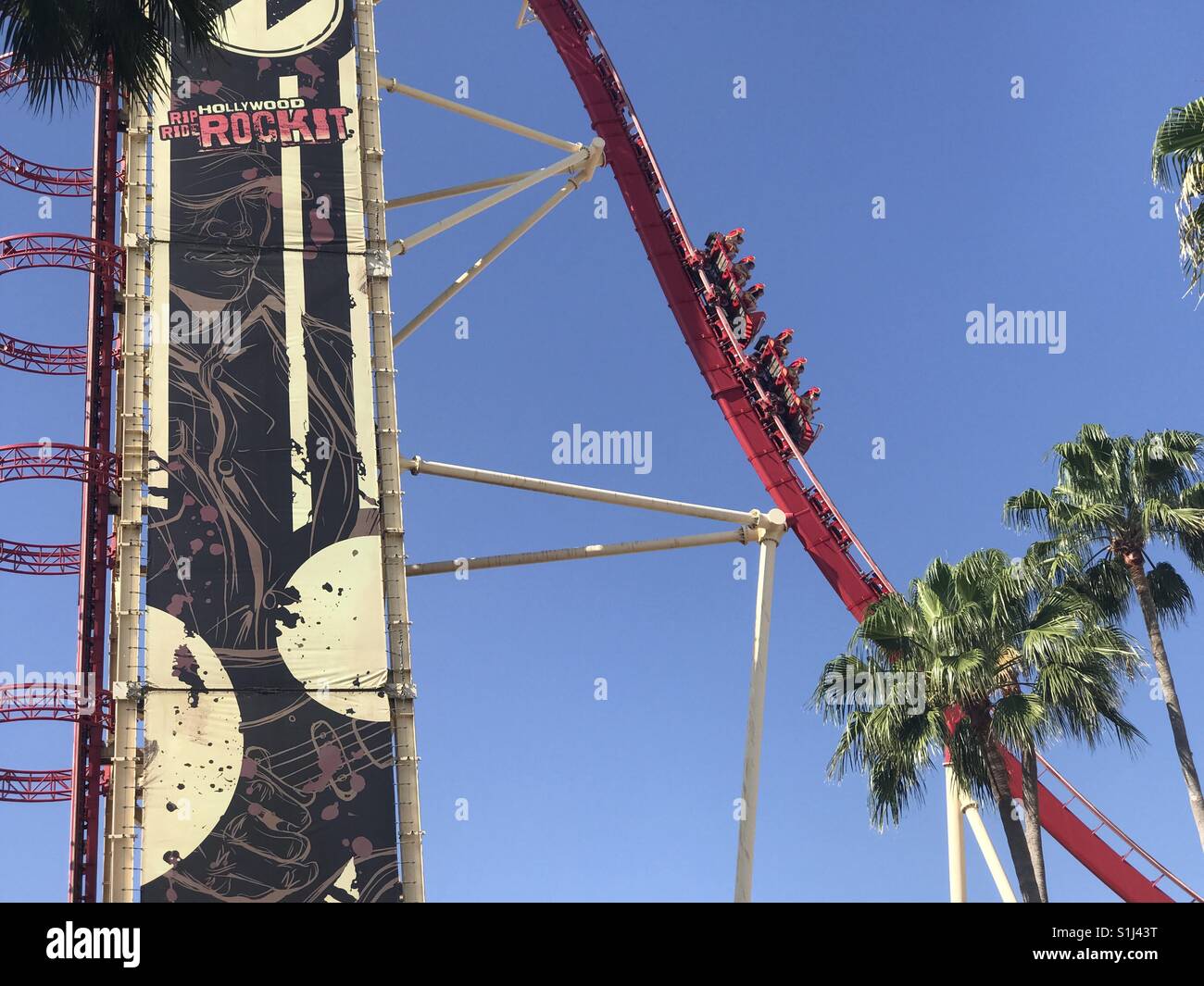 Rollercoaster, Universal Studios Orlando, Floride Banque D'Images