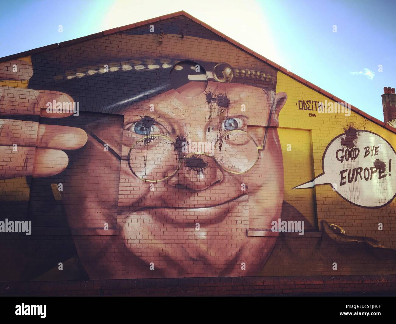 Street art à Bristol en Angleterre Banque D'Images