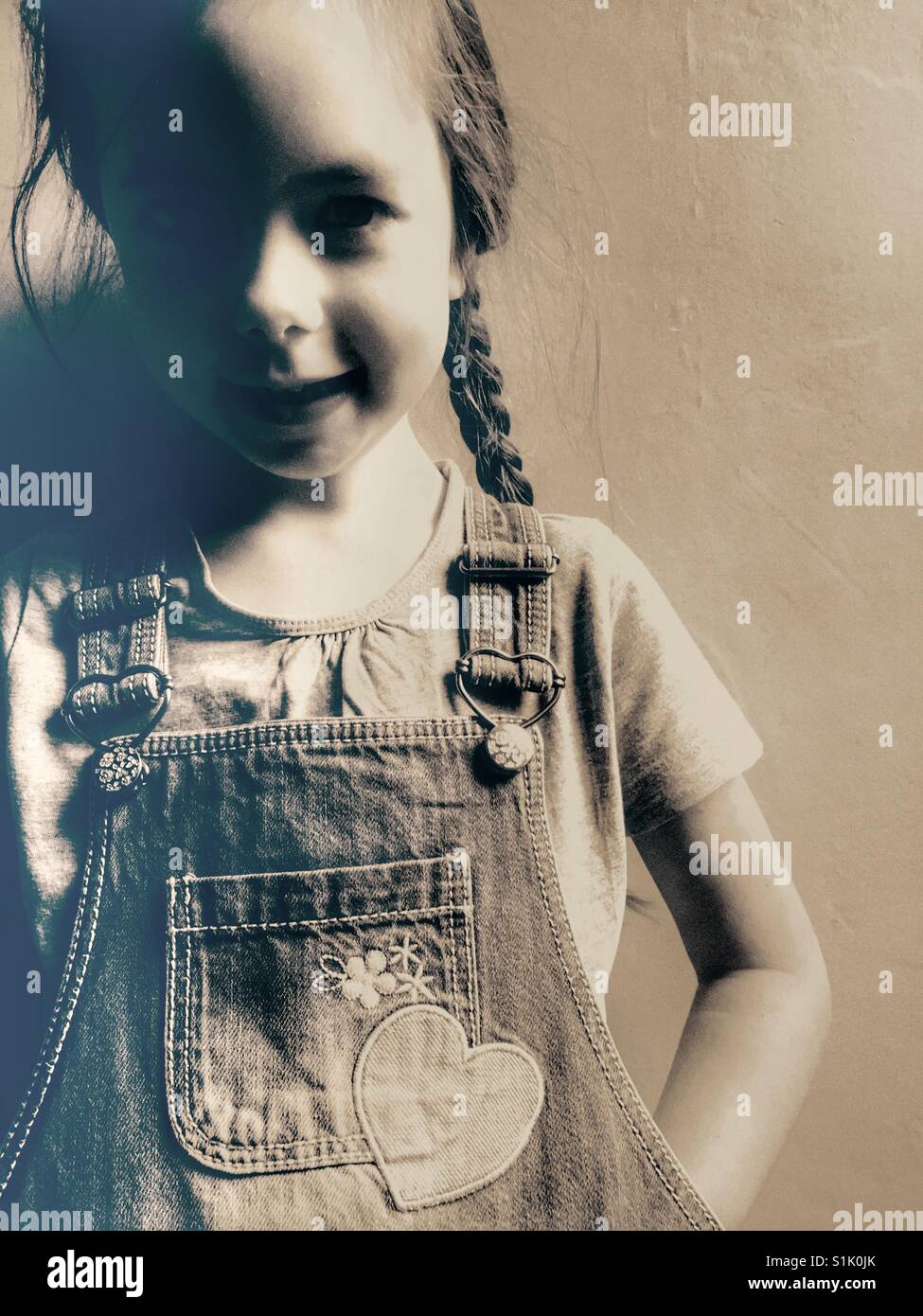 Salopette denim - Image de stock capturée avec un smartphone