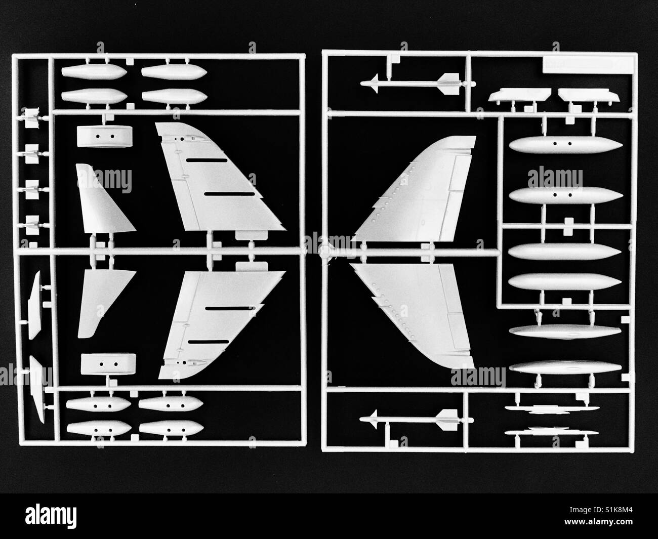 Tamiya modèle Harrier Jump Jet Aircraft Parts - Image de stock capturée avec un smartphone