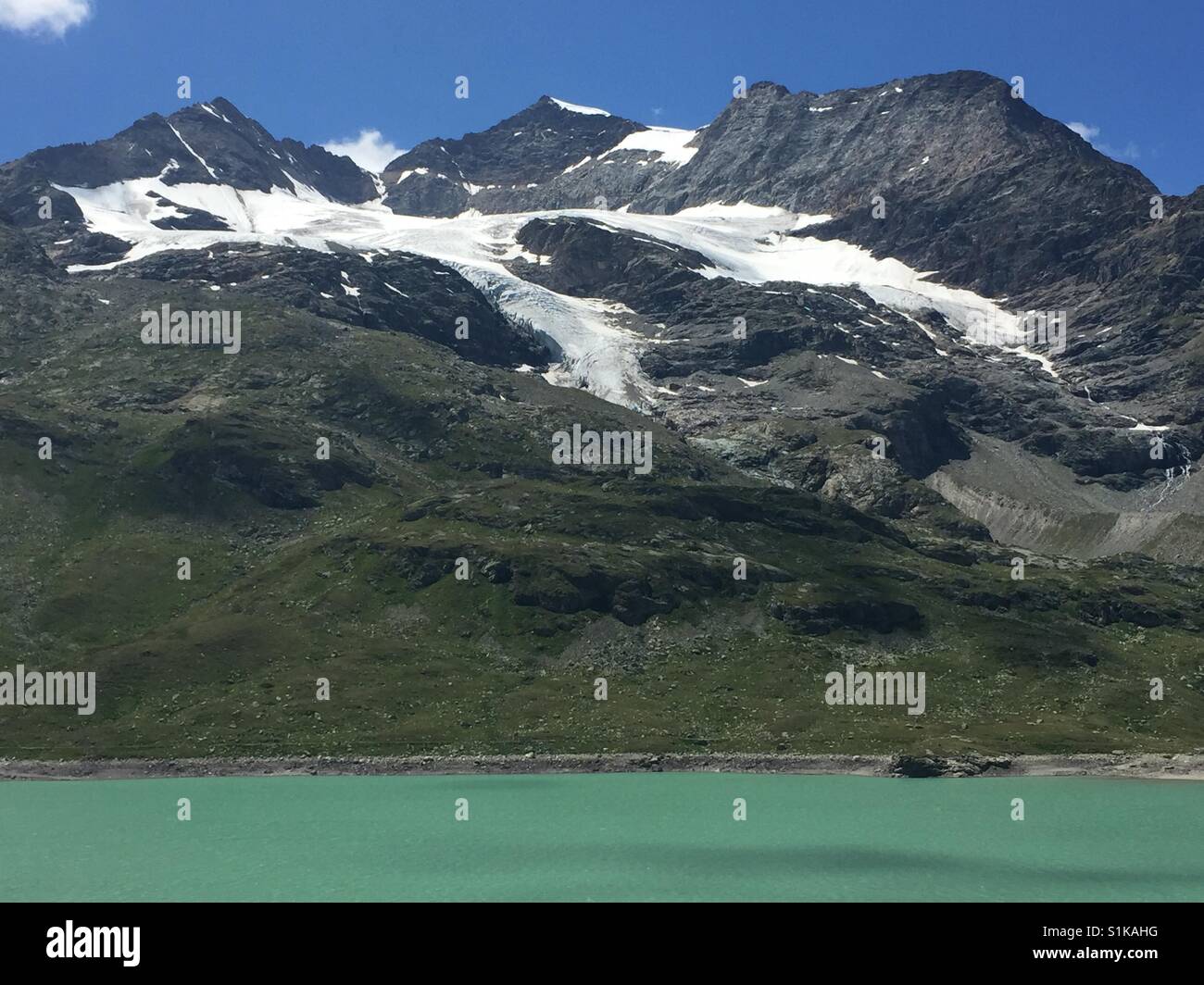 Glacier de la Bernina, Suisse. Banque D'Images