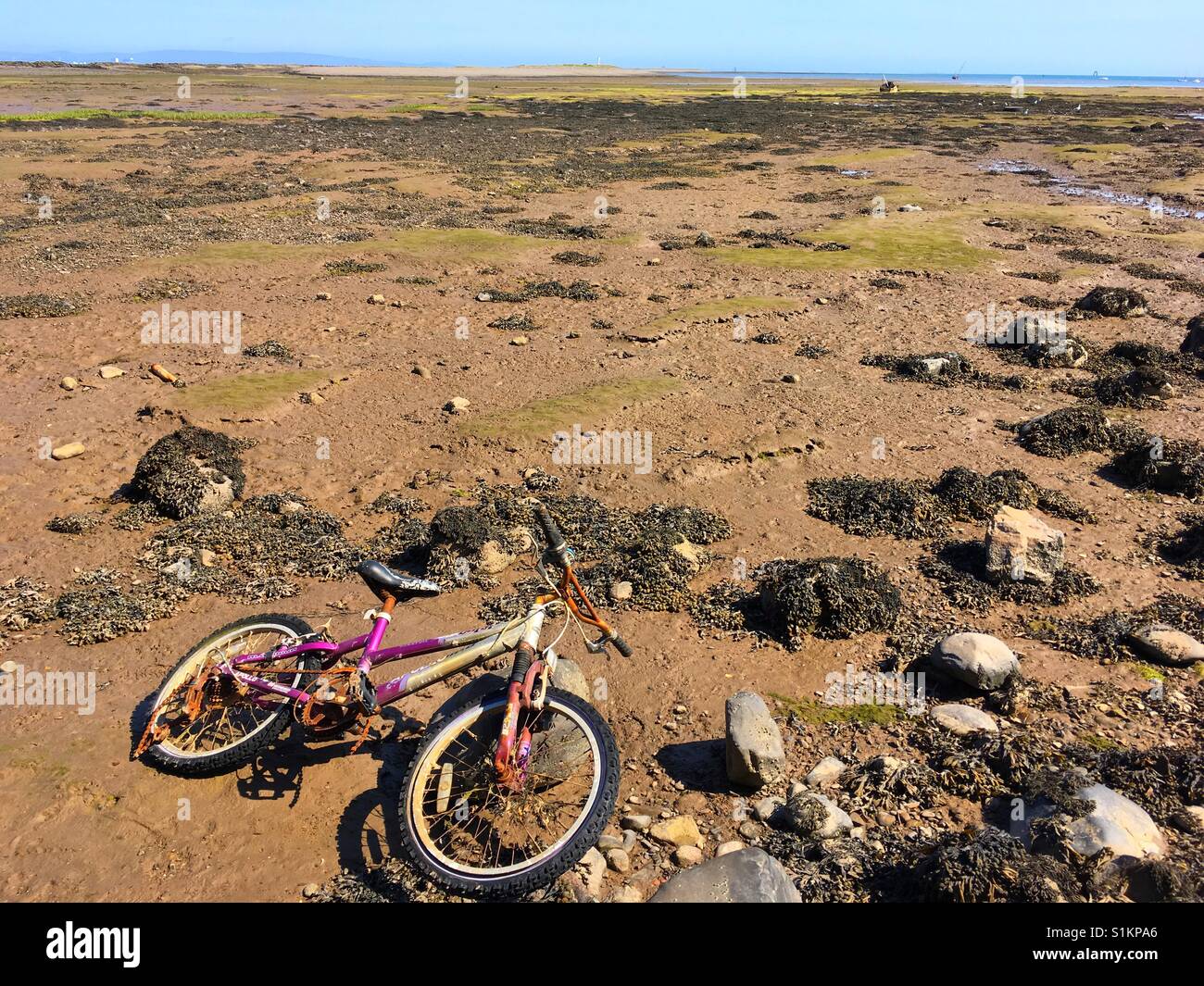 Vélo sur la plage - Image de stock capturée avec un smartphone
