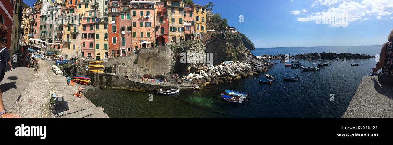 Cinque Terre Italie Panorama Banque D'Images