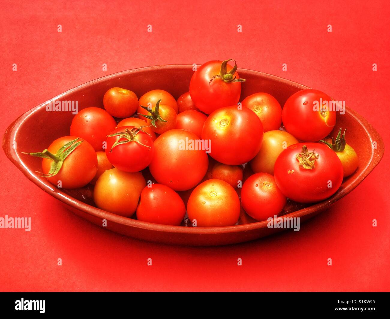 Les tomates biologiques - Image de stock capturée avec un smartphone