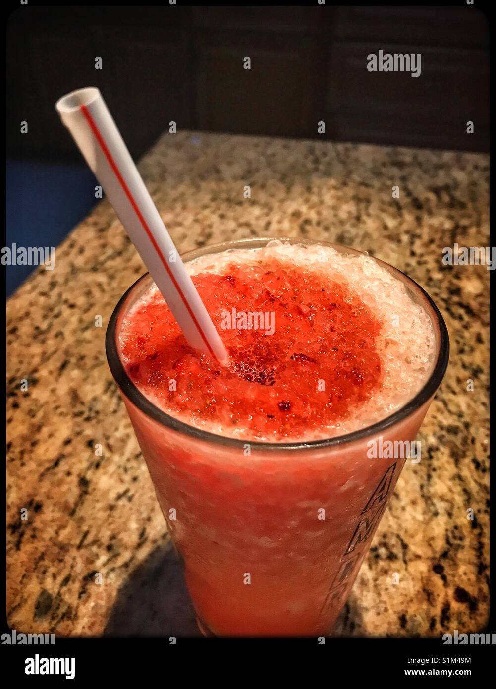 Strawberry Daiquiri mangue rafraîchissante Banque D'Images