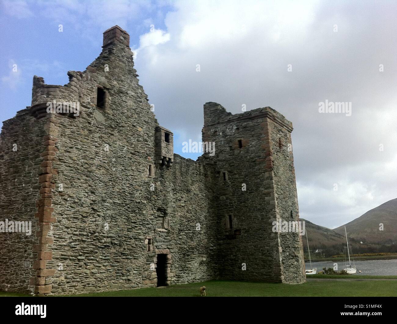 Le Château de Lochranza, Isle of Arran Banque D'Images