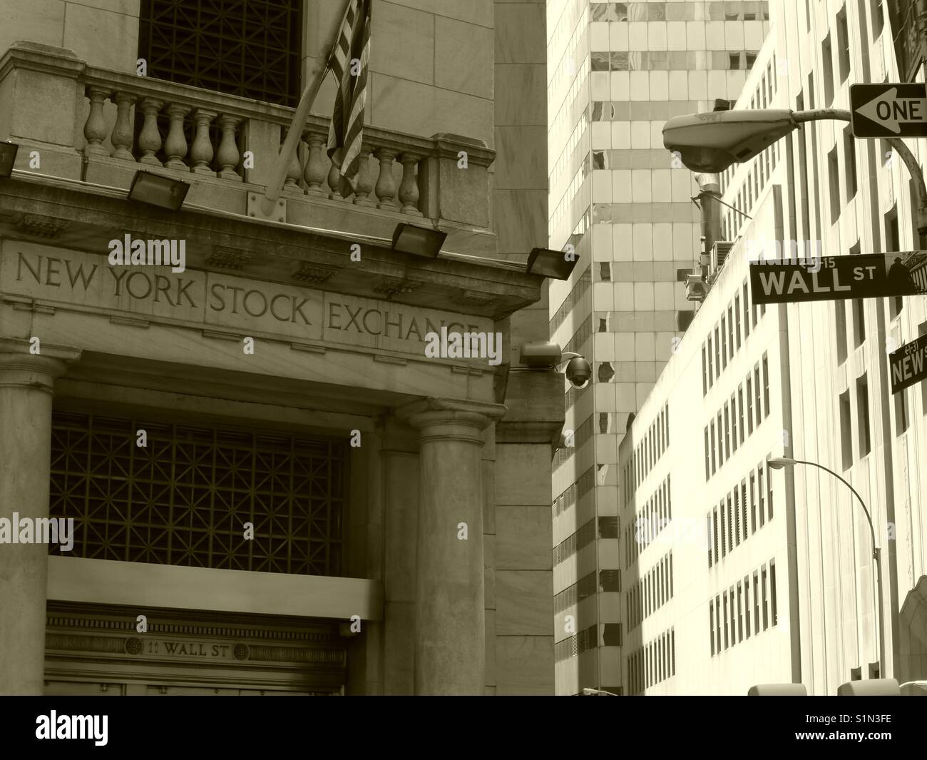 New York Stock Exchange - Image de stock capturée avec un smartphone