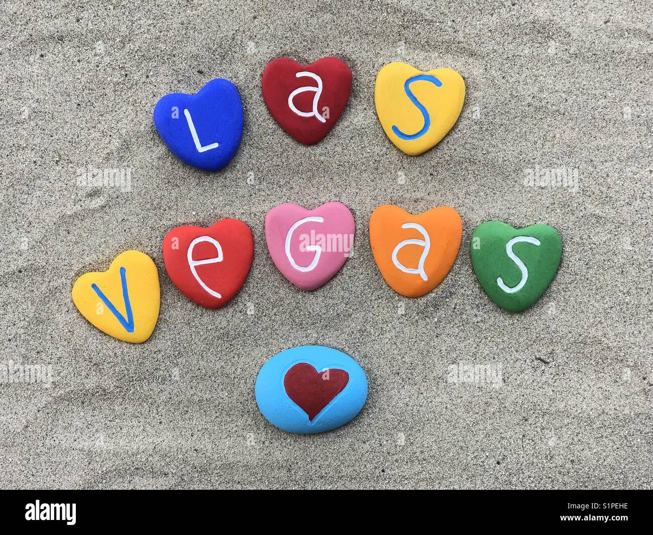 Las Vegas dans mon cœur Banque D'Images